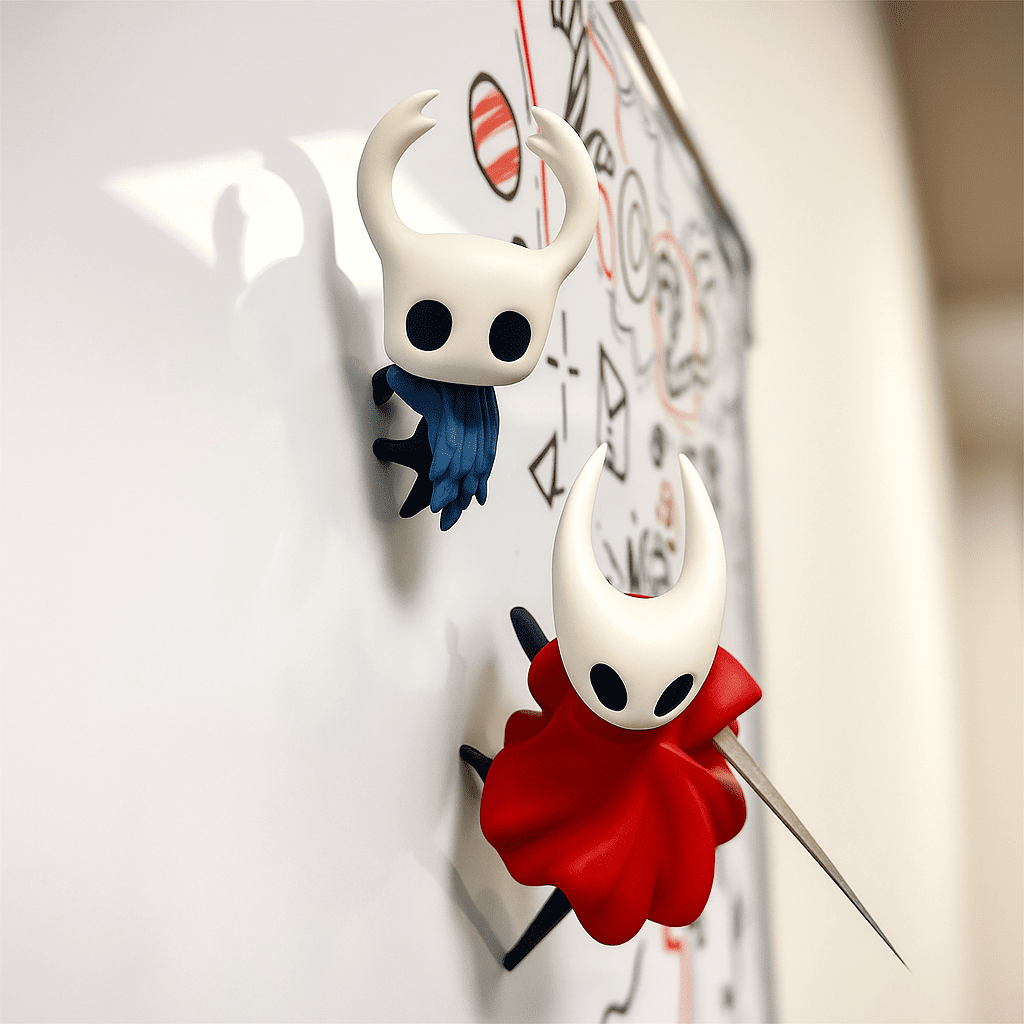 Hollow Knight Fridge Magnet – The Knight & Hornet