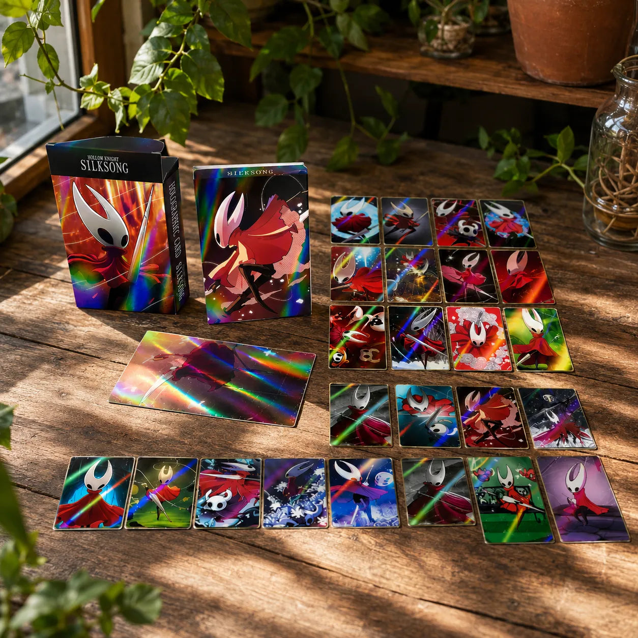 Hollow Knight Silksong Hornet Holographic Trading Card Set – 30 Cards