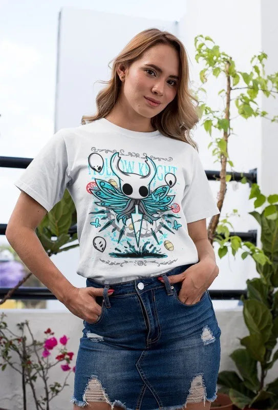 Hollow Knight Vintage White T-Shirt - The Knight