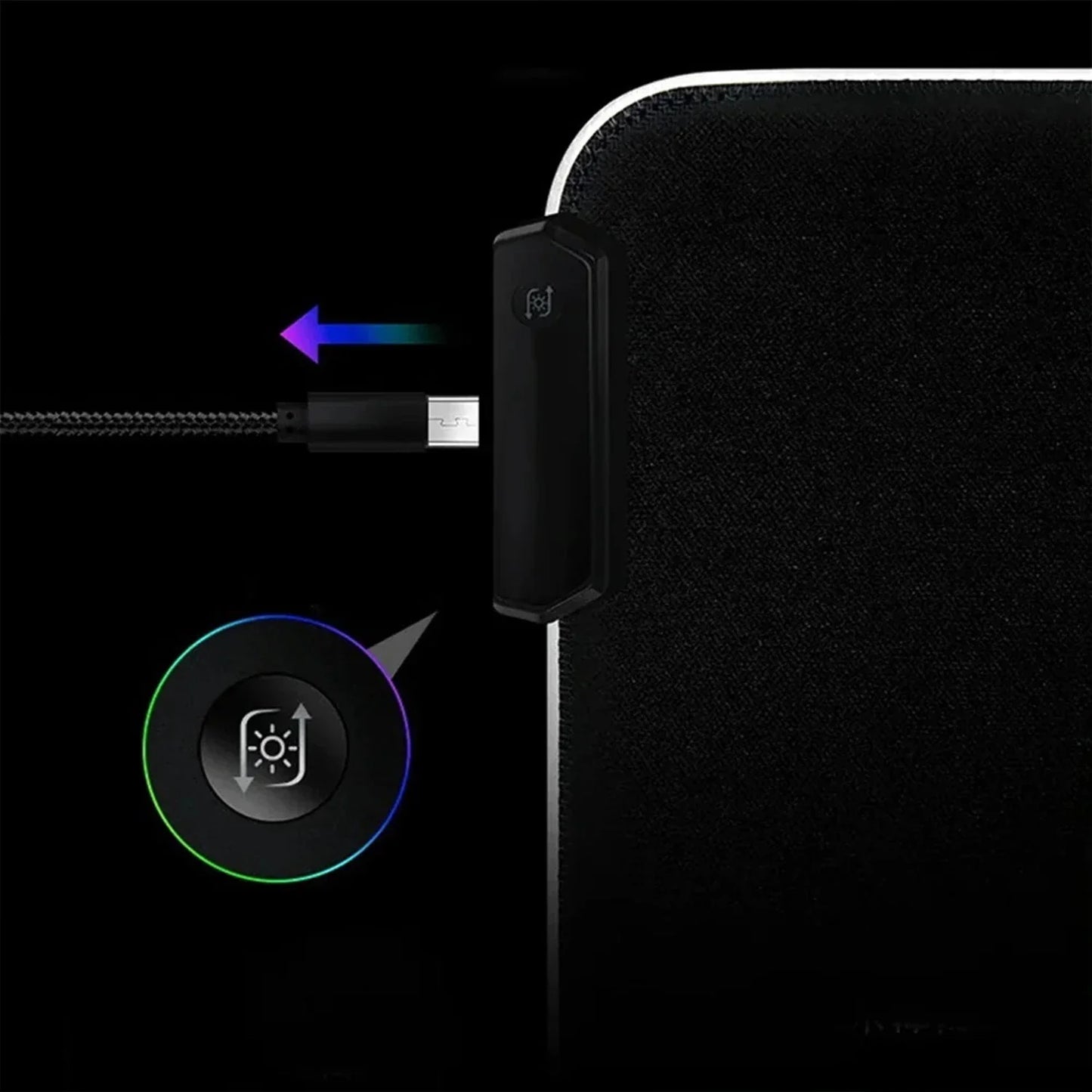 Hollow Knight Led Mouse Pad - The Knight & The Hollow Knight - 1