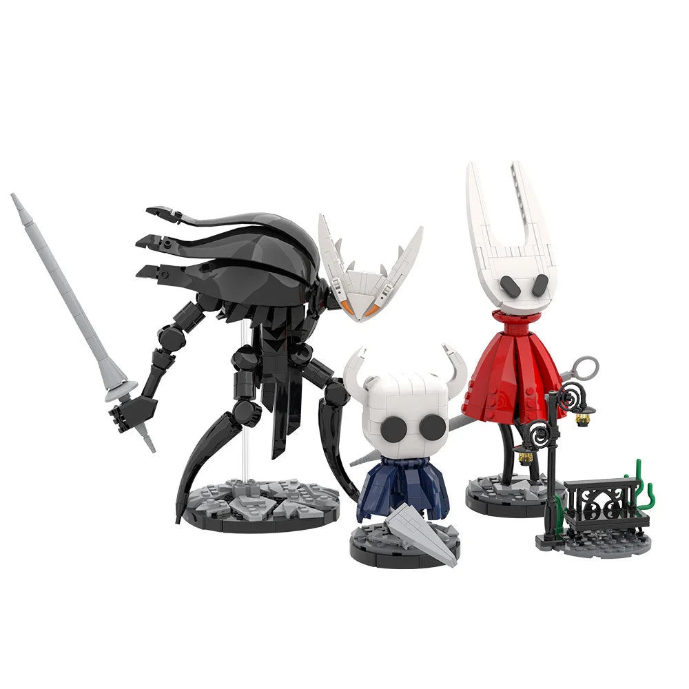 Hollow Knight - The Knight, The Hollow Knight & Hornet Building Block Figure - 611 PCS