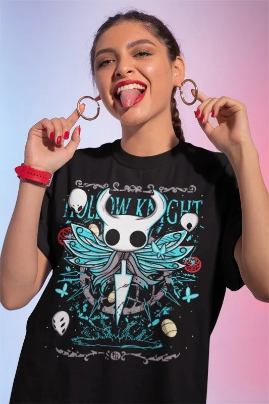 Hollow Knight Vintage Black T-Shirt - The Knight