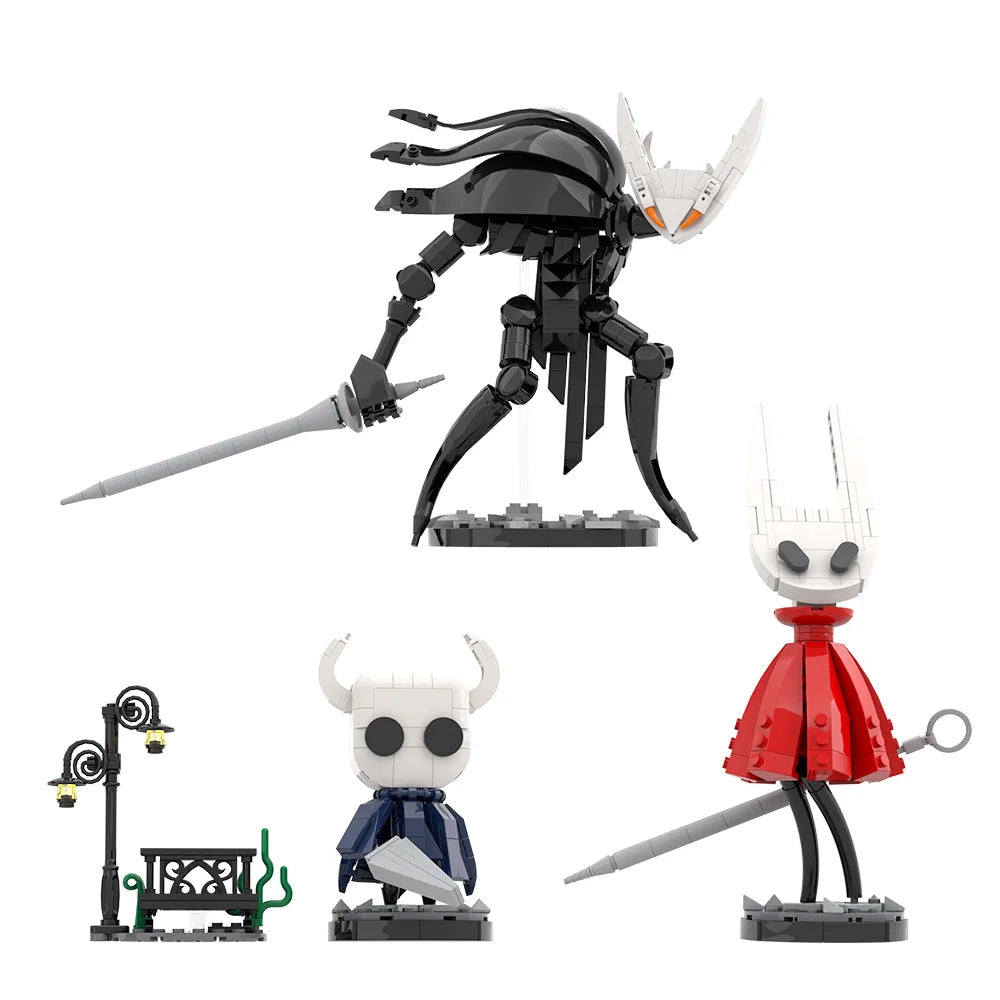 Hollow Knight - The Knight, The Hollow Knight & Hornet Building Block Figure - 611 PCS