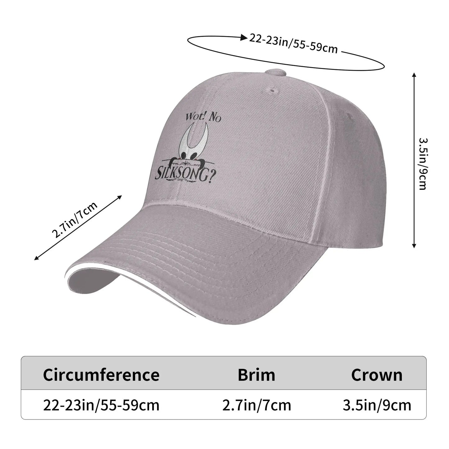 Hollow Knight Silksong Gray Cap - Hornet
