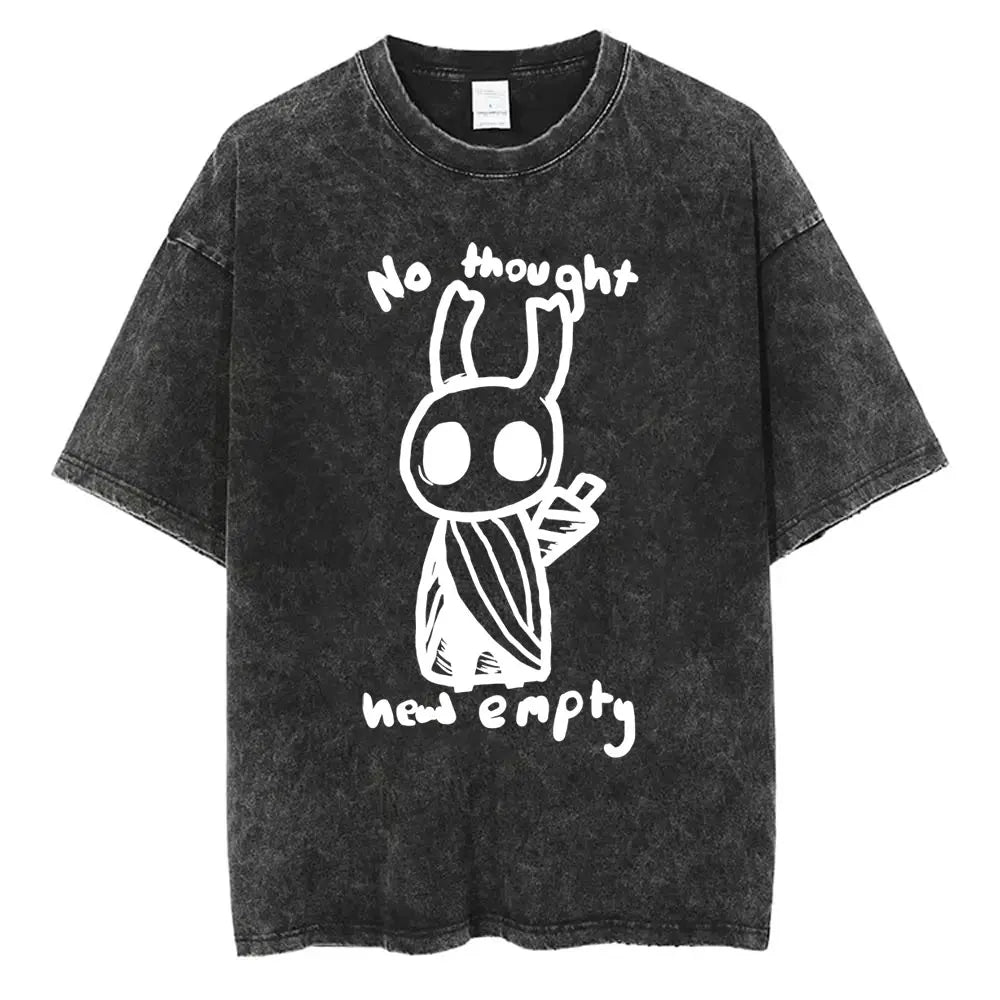 T-shirt noir Hollow Knight - Plus aucune pensée maintenant vide