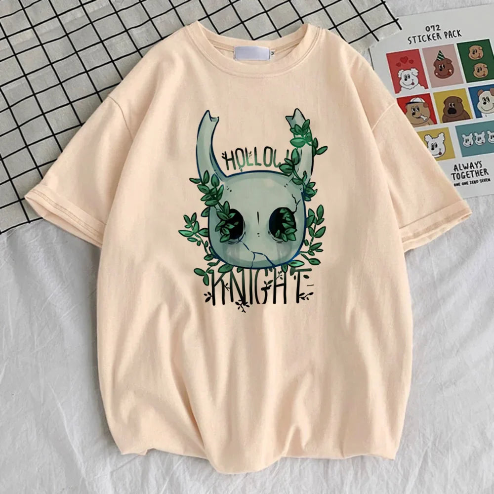 Hollow Knight T-Shirt Beige - Skull & Leef