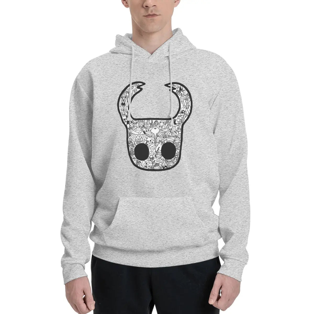 Hollow Knight Totenkopf-Hoodie – Verschiedene Farben