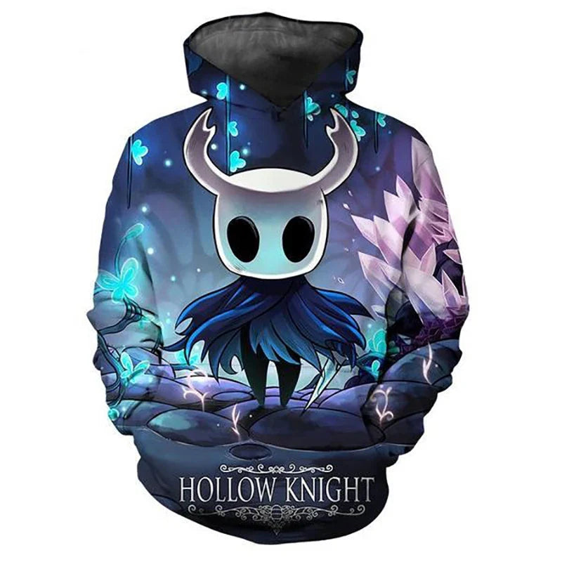 Hollow Knight 3D-gedruckter Hoodie – Der Ritter