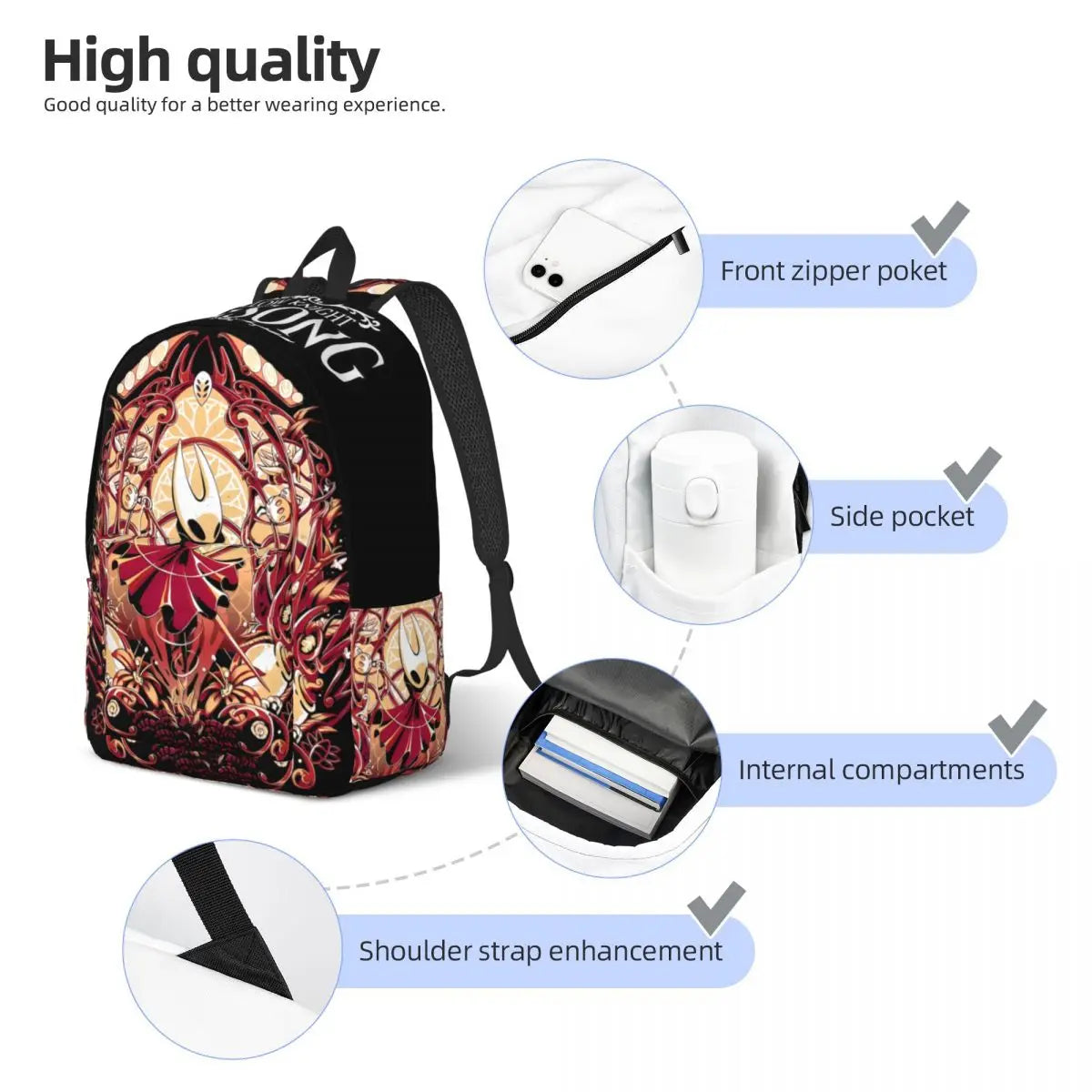 Hollow Knight Silksong Backpack - Hornet - 46cm