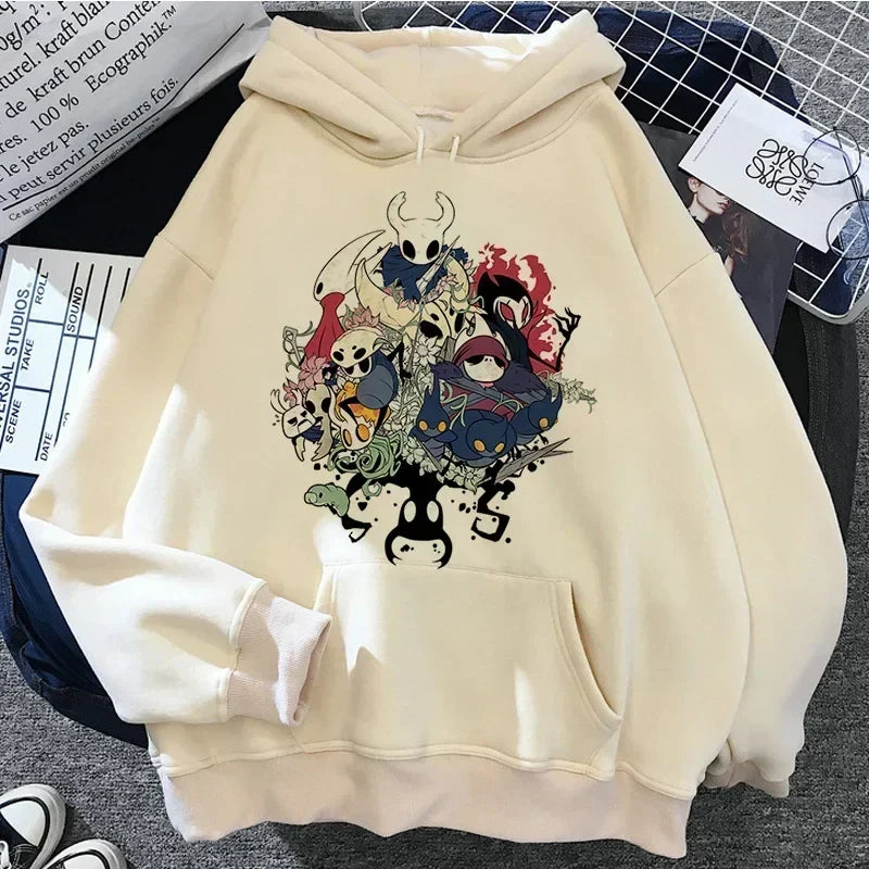 Hollow Knight Weißer Hoodie - Charaktere
