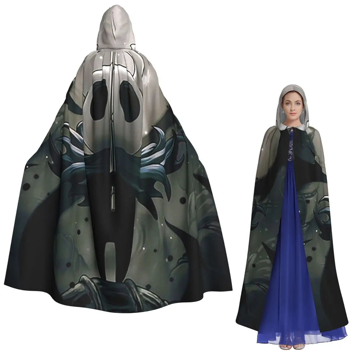 Hollow Knight Long Hooded Cloak - The Knight - 2