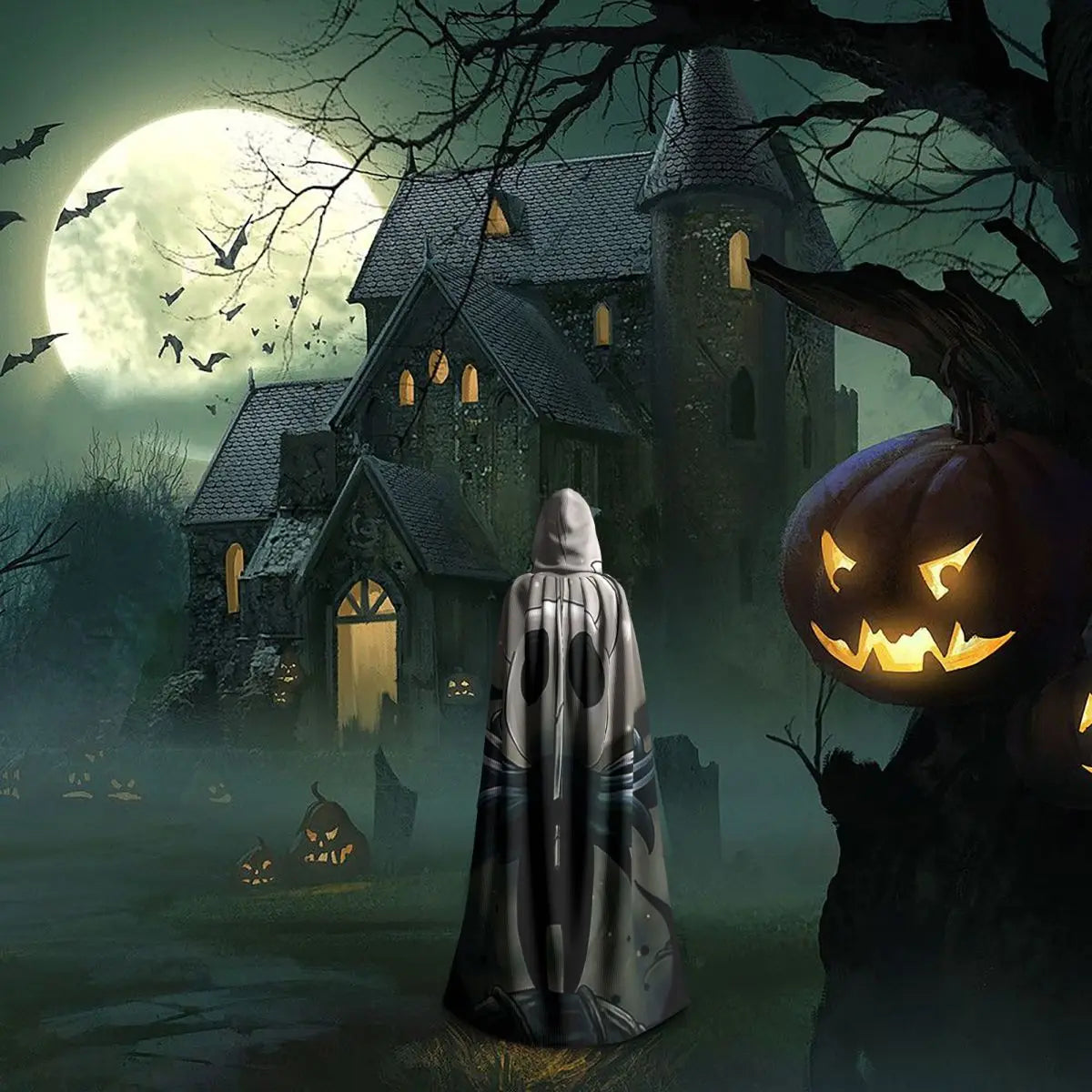 Hollow Knight Long Hooded Cloak - The Knight - 3