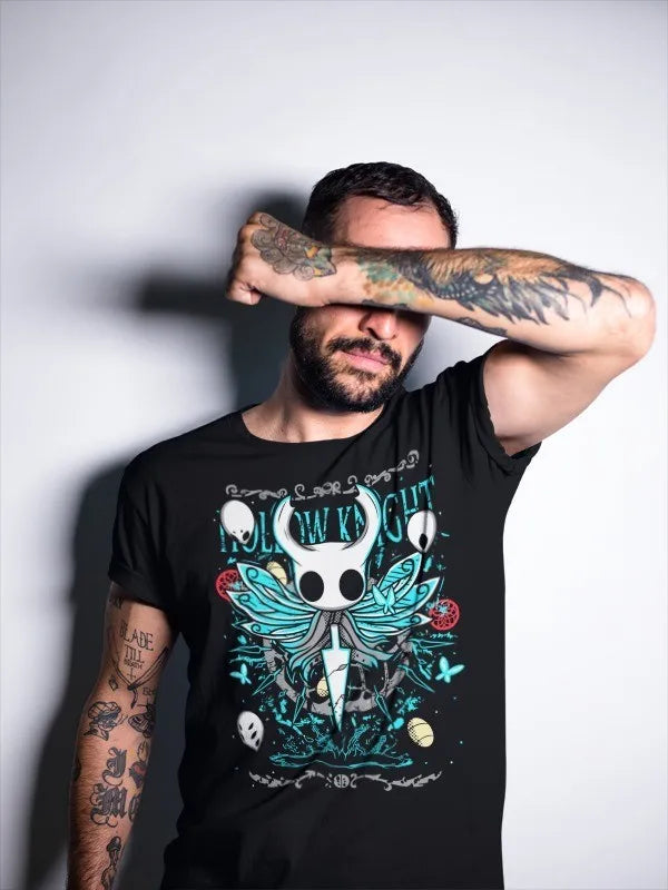 Hollow Knight Vintage Black T-Shirt - The Knight
