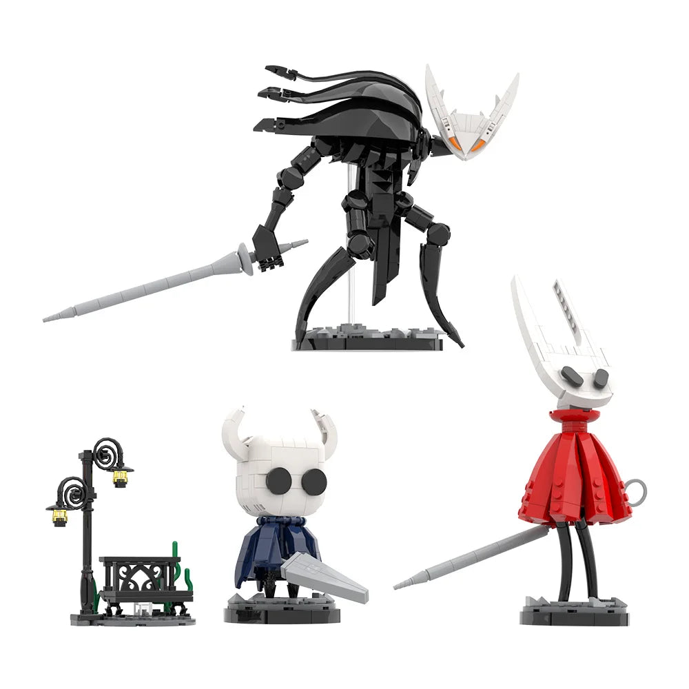 Hollow Knight - The Knight, The Hollow Knight & Hornet Building Block Figure - 611 PCS