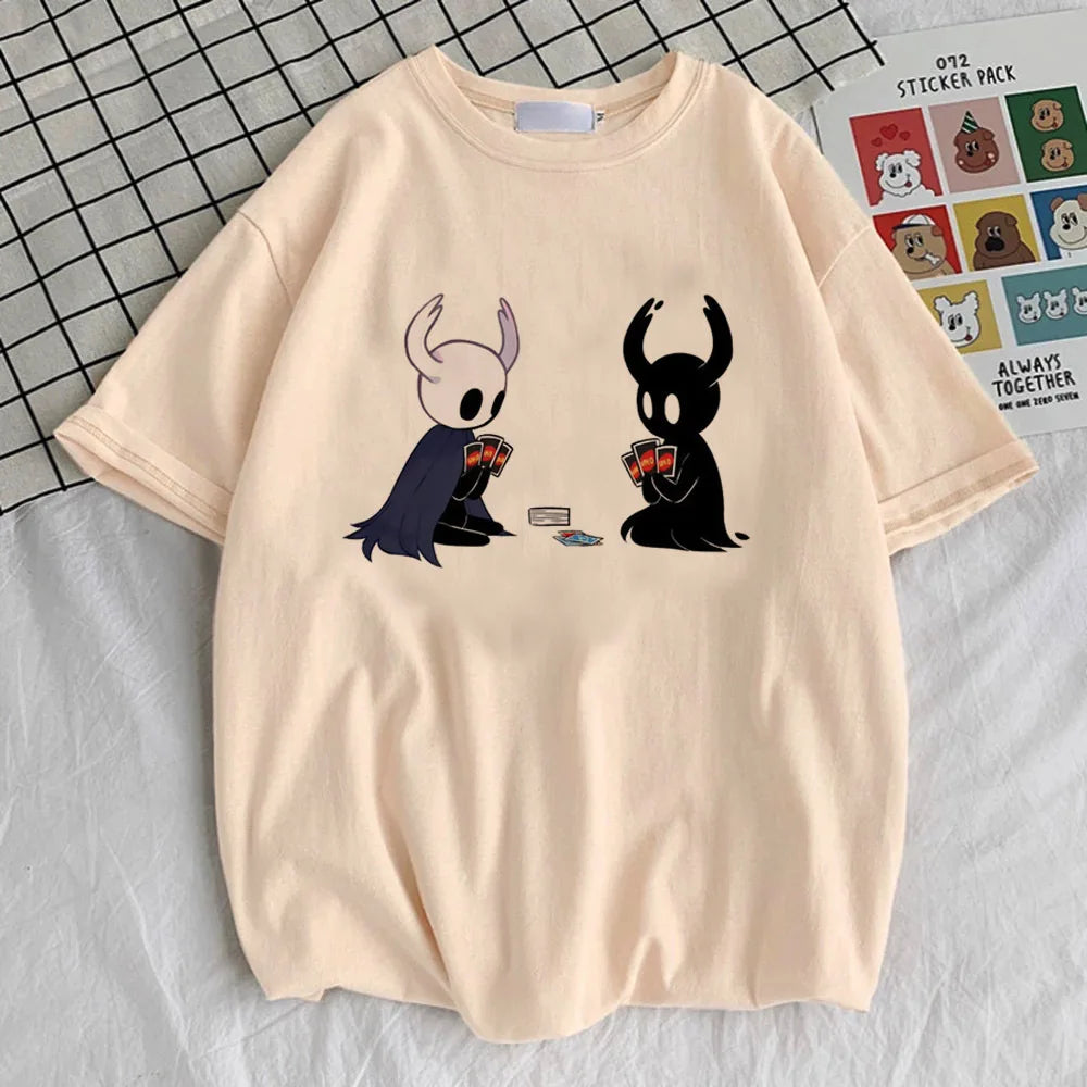 Hollow Knight Beige T-Shirt - Knight & Shade, Karten