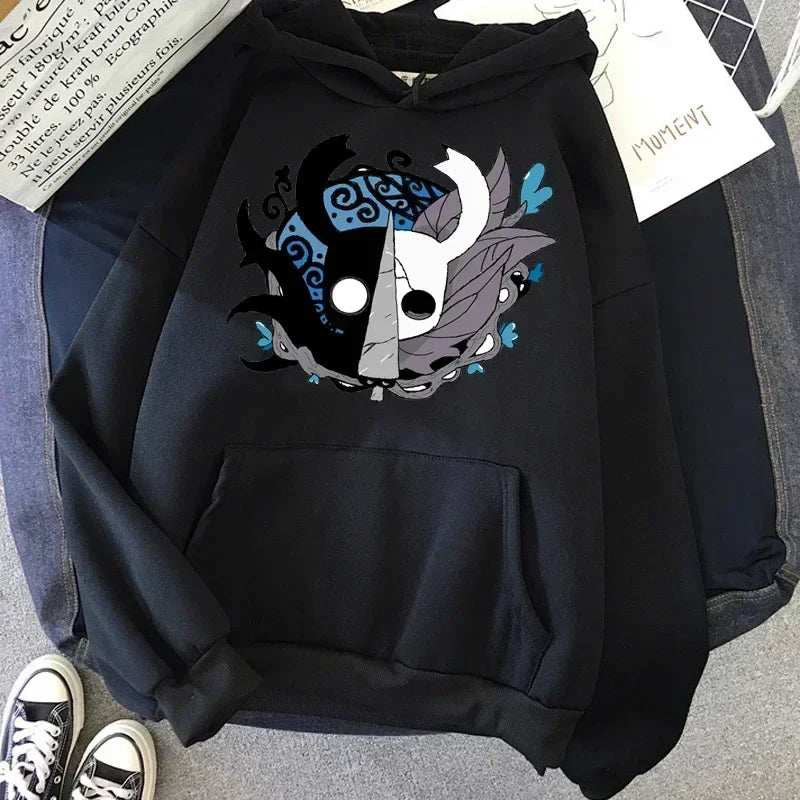 Hollow Knight schwarzer Hoodie – The Knight & Shade