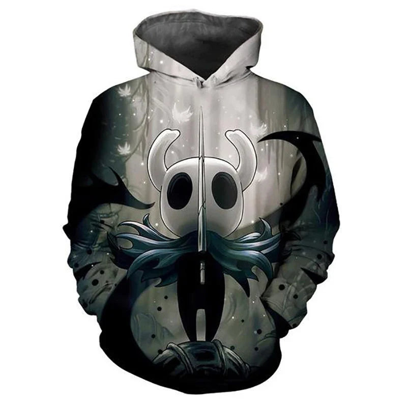 Hollow Knight 3D-gedruckter Hoodie – Der Ritter