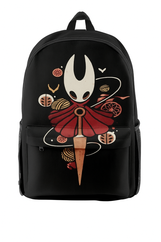Hollow Knight Silksong Schwarzer Rucksack