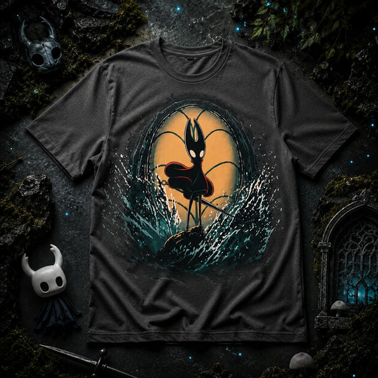 T-shirt gris foncé Hollow Knight Sea of Sorrow