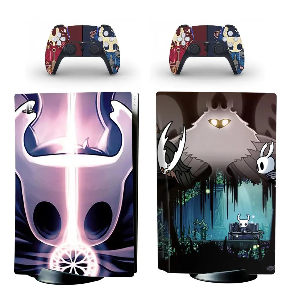 Hollow Knight PS5 Skin – Silksong Vinyl-Aufkleber-Abziehbild für Konsole und Controller – 5