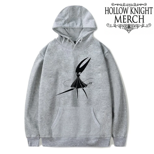 Hollow Knight Silksong Gray Hoodie - Hornet