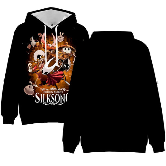 Hollow Knight Silksong Schwarzer Hoodie 3D-Druck - Hornet