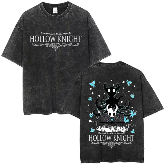 Hollow Knight Schwarzes T-Shirt - Der Ritter &amp; Schatten