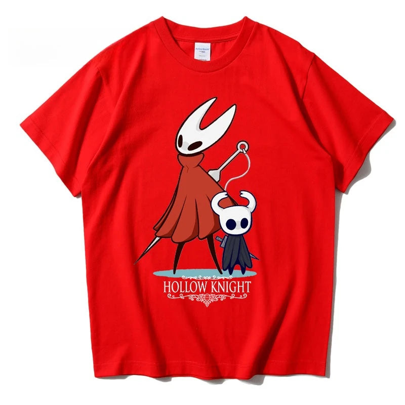 Hollow Knight Silksong Rotes T-Shirt - Hornet &amp; The Knight