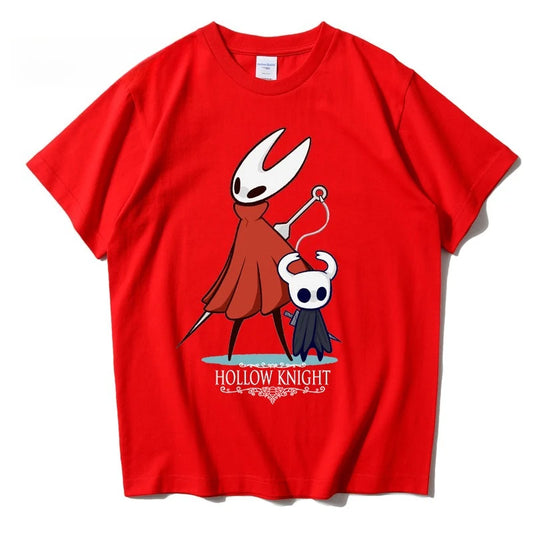 Hollow Knight Silksong Rotes T-Shirt - Hornet &amp; The Knight