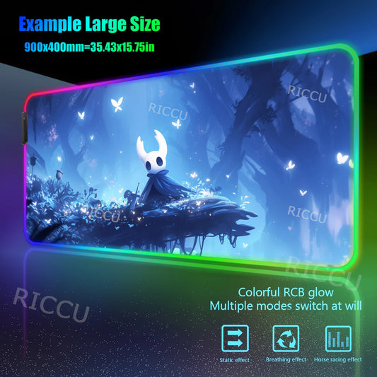 Hollow Knight Led Mouse Pad - The Knight & Lifeblood - 10