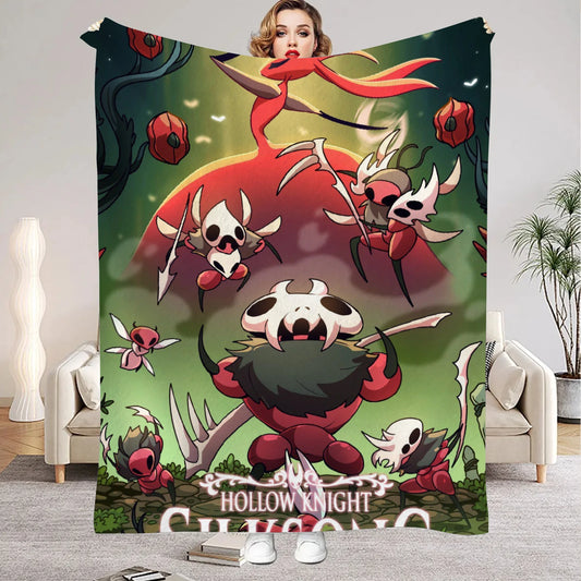 Hollow Knight Flannel Blanket – Ultra Soft Gaming Throw Blanket - Design 3