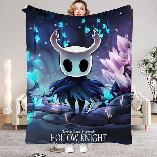 Hollow Knight Flannel Blanket – Ultra Soft Gaming Throw Blanket - Design 1