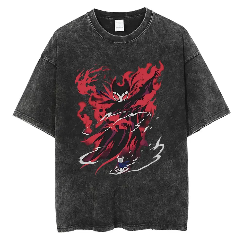 Hollow Knight Schwarzes T-Shirt - Grimm