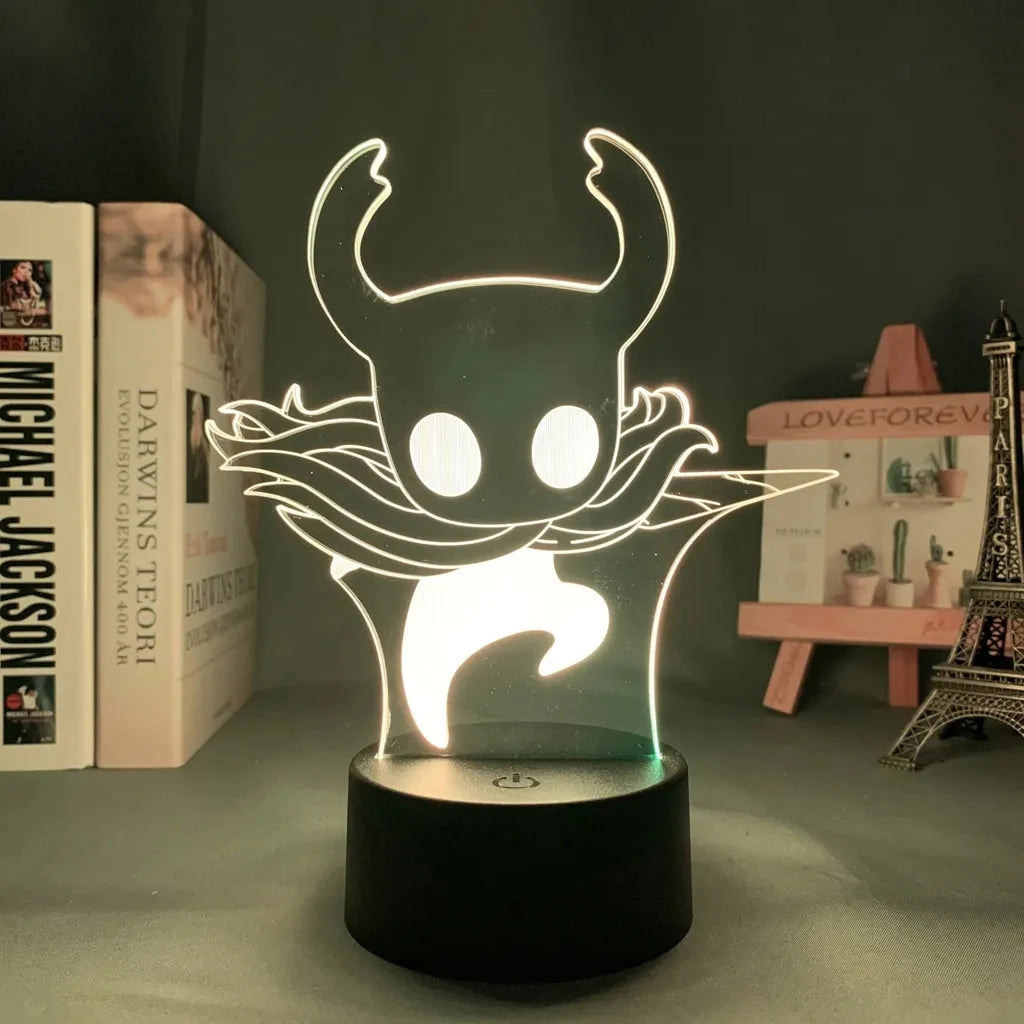 Hollow Knight The Knight 3D Acrylic White LED Lamp