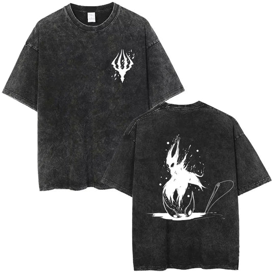 Hollow Knight Silksong Schwarzes T-Shirt - Hornet