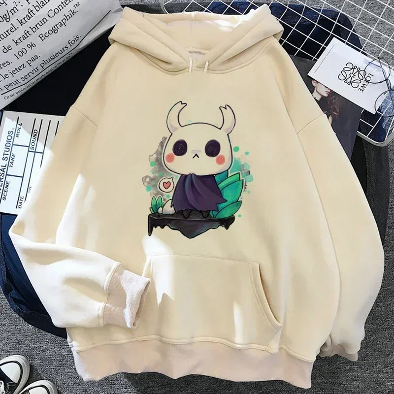 Hollow Knight Weißer Hoodie - Der Ritter Kawaii