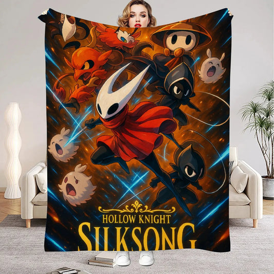 Hollow Knight Flannel Blanket – Ultra Soft Gaming Throw Blanket - Design 6