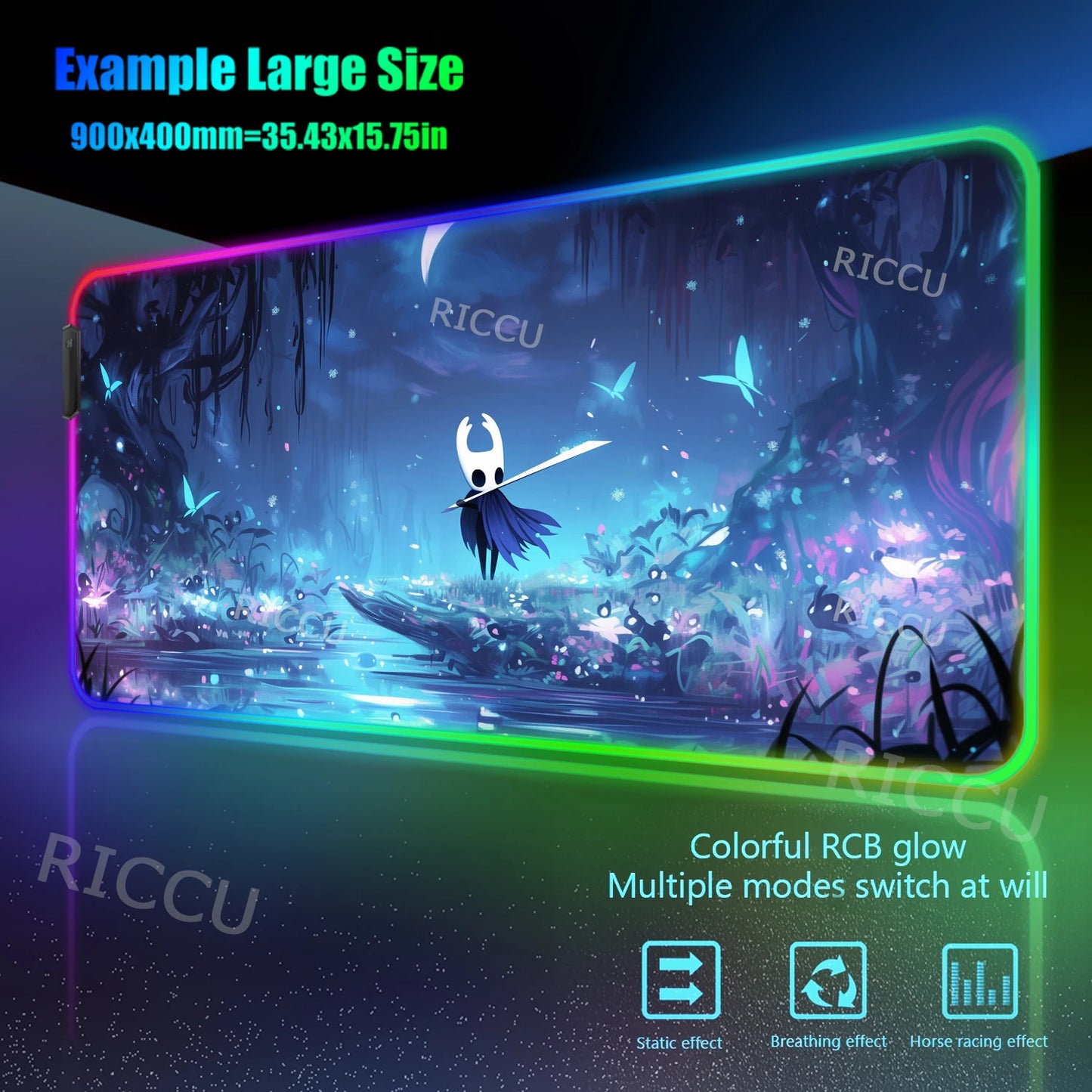 Hollow Knight Led Mouse Pad - The Knight - 6