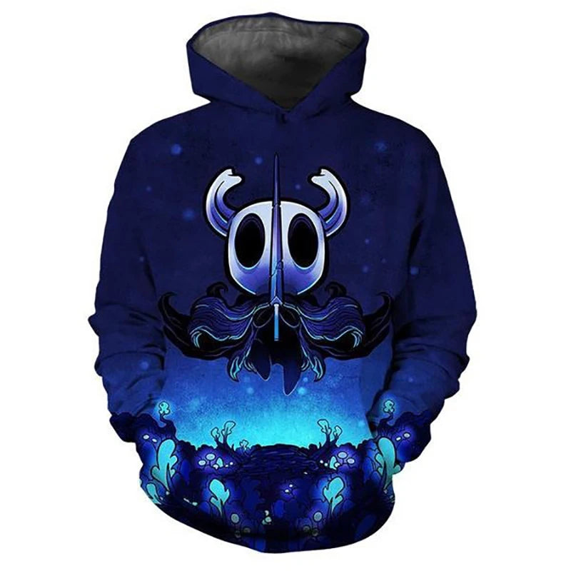 Hollow Knight Silksong 3D Printed Hoodie - The Knight & Hornet