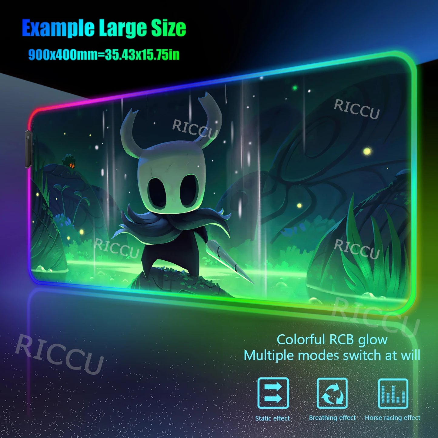 Hollow Knight Led Mouse Pad - The Knight - 11