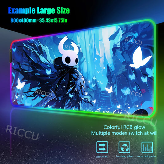 Hollow Knight Led Mouse Pad - The Knight & Lifeblood - 2