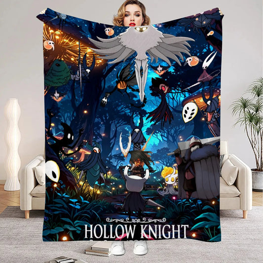 Hollow Knight Flannel Blanket – Ultra Soft Gaming Throw Blanket - Design 8