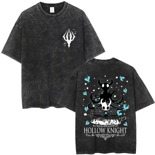 Hollow Knight Schwarzes T-Shirt - Der Ritter &amp; Schatten