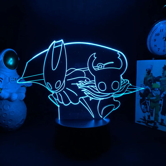 Hollow Knight The Knight & Hornet 3D Acrylic LED Lamp