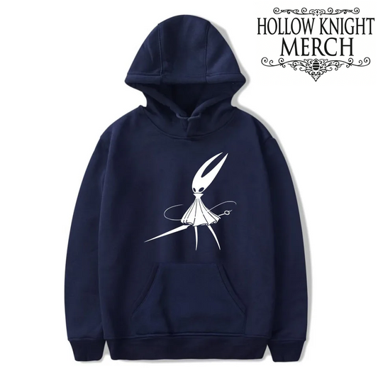 Hollow Knight Silksong Navy Blue Hoodie - Hornet