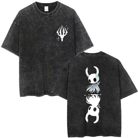 Hollow Knight Schwarzes T-Shirt - Der Ritter &amp; Schatten