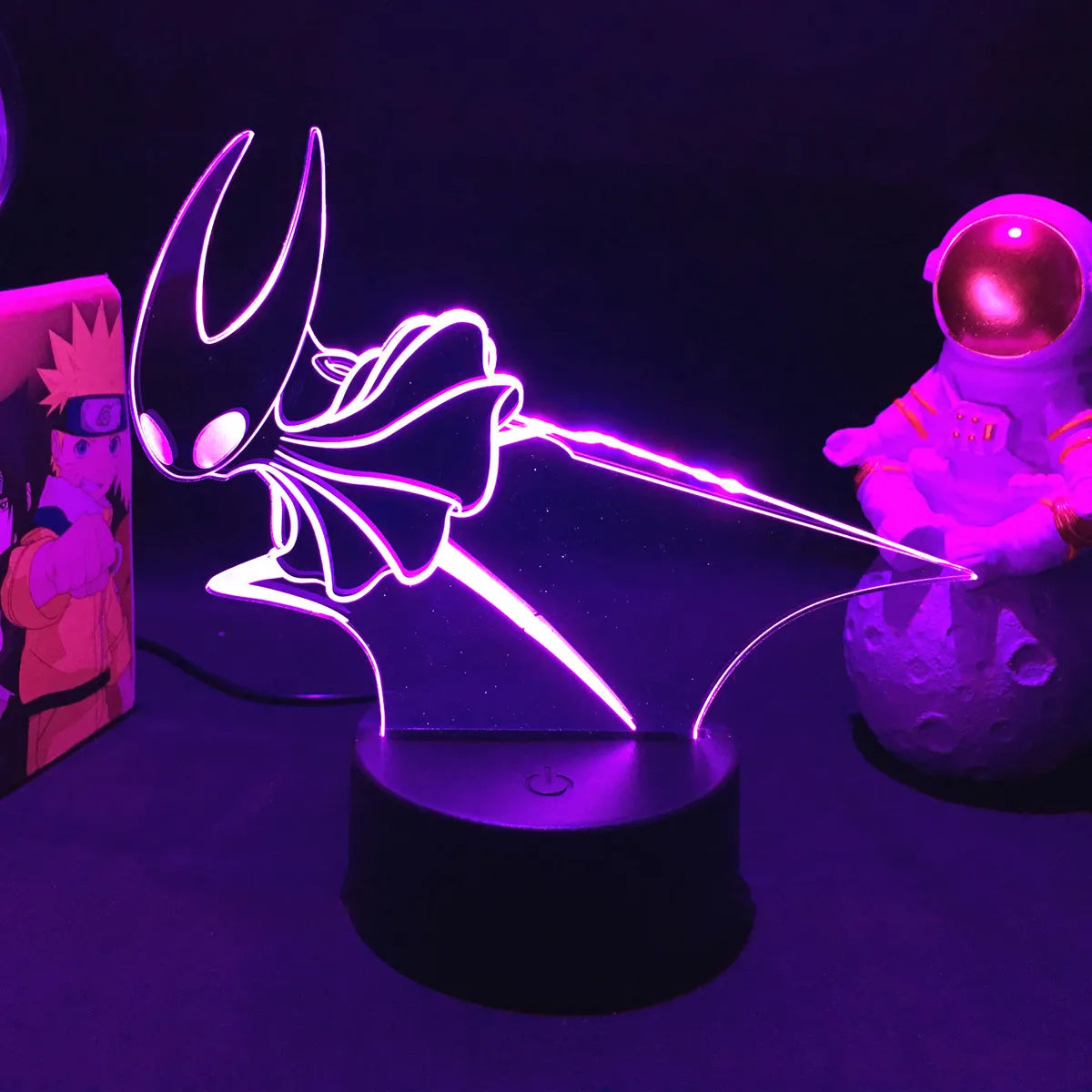 Hollow Knight The Knight 3D Acrylic White LED Lamp