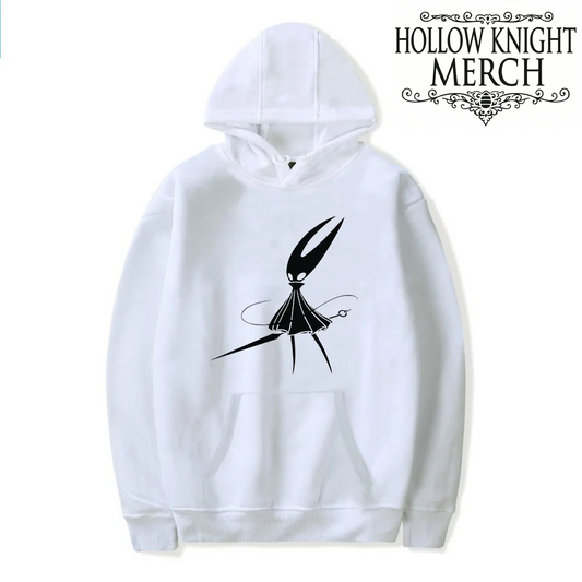 Hollow Knight Silksong White Hoodie - Hornet