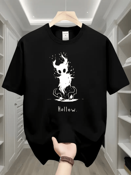 Hollow Knight Black T-Shirt – Skull & Flame